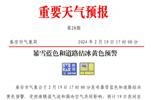 暴雪！道路結(jié)冰！剛剛，泰安發(fā)布重要天氣預(yù)報(bào)！三預(yù)警生效中