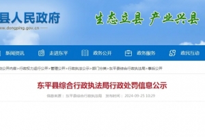 罰款622340元！東平這塊土地被非法占用......